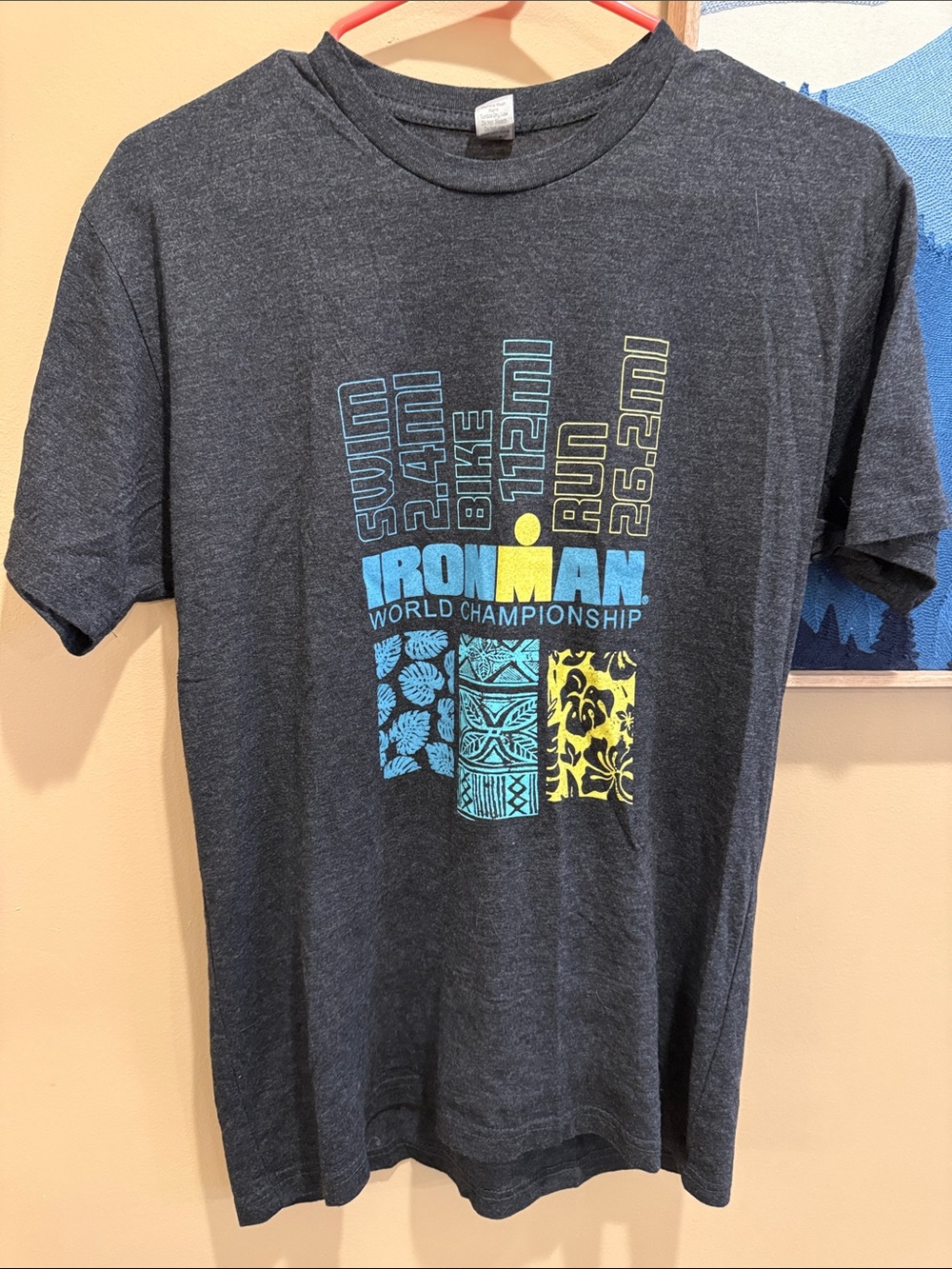 Ironman World Championship official 2019 Charcoal Event T  size M